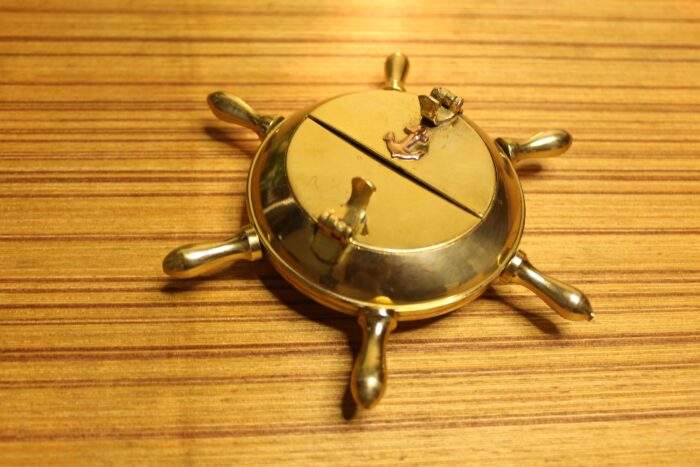Vintage brass ashtray