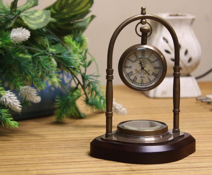 Nautical Maritime Antique Brass Clock