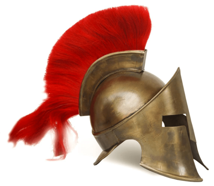 Spartan Helmet Red Hair